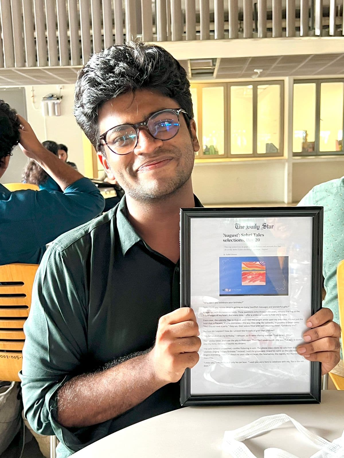 A birthday gift tied to Nahid Hassan's featured Sehri Tales write-up August